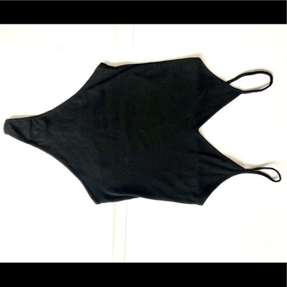 Black bodysuit cotton top size M - Picture 4 of 6